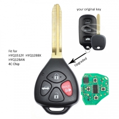 Upgraded Remote Key Fob for Toyota Avalon 1998-2004 - FCC: HYQ12BBX HYQ12BAN HYQ1512Y