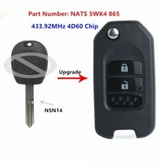 Upgraded Remote Key 4D60 for Nissan Almera/Micra/Primera/Patrol/X-Trail Terrano