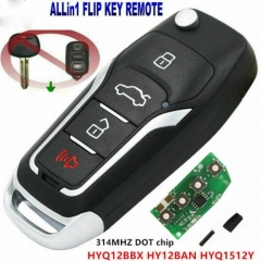 Upgraded Flip Ker Remote for Toyota keyless entry clicker fob HYQ12BBX 4D67 Chip
