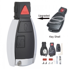 Upgraded Remote Smart 2+1 Button Fob Key Shell For MB Mercedes Benz CLS C E S W124 W202