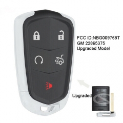 NBG009768T Llave remota de proximidad inteligente mejorada 315MHz Fob para Cadillac SRX ATS XTS ELR 2010-2015