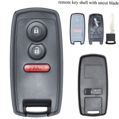 Remote Key Shell 3 Button for Suzuki With Small Key