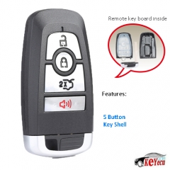 Smart Remote Key Shell Case 4 Button Fob for Ford Fusion 2017-2019 M3N-A2C94078000