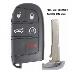 Smart Remote Key 5 Button Fob 433MHz for Fiat 500 500L 500X for Jeep Compass Renegade M3N-40821302