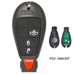 Replacement Remote Car Key for RAM Vehicles That Use 4 Button Fobik FCC: GQ4-53T