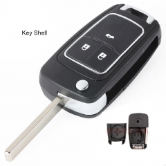 Folding Remote Key Case 3 Button for OPEL VAUXHALL Insignia Astra