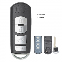 Smart Remote Car Key Shell Cover 4 Buttons for MAZDA 3/6/MX-5 Miata (2009-2012) CX-7/CX-9 (2010-2012)