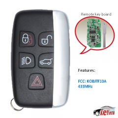 KOBJTF10A Smart Remote Key 5 Button 434Mhz for Land Rover Range Rover 2010-2012 NO Logo