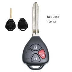 Remote Key Shell 3 Button for Toyota Camry No Logo