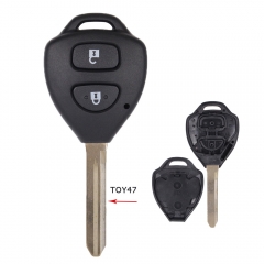 Remote Key 2 Buttons key shell for Toyota TOY47