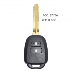 Replacement Remote Car Key Fob 433MHz + H Chip for Toyota RAV4 2014-2015 FCC: B71TA