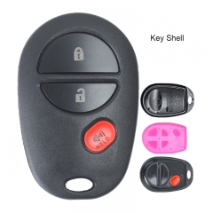 Remote Key Shell 2+1 Button and Button Pad for Toyota GQ43VT20T
