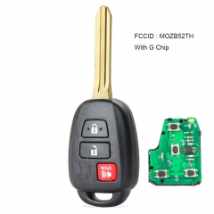 Remote Key Fob 314MHz G for Scion tC iQ Toyota Yaris 2014-2016 FCC ID: MOZB52TH