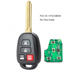 Remote Key 3+1 Button 314MHz for Toyota 2013+ No Chip FCCID: HYQ12BDM