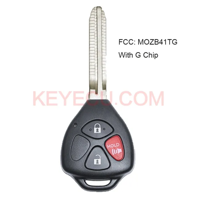 Remote Car Key Fob for Scion TC 2011-2013 with G Chip FCC MOZB41TG