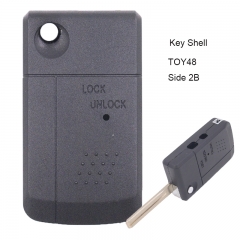 Modified Folding Remote Key Shell Side 2 Button for Toyota TOY48