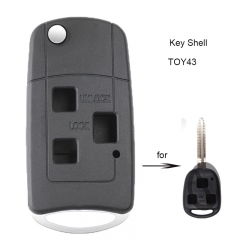 Modified Folding Remote Key Shell 3 Button for Toyota Land Cruiser FJ Cruiser TOY43