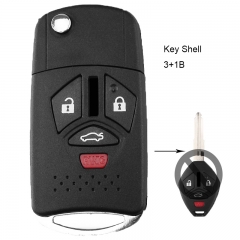 Modified Remote Key Shell 3+1 Button For Mitsubish
