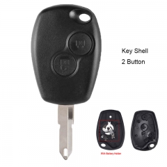 Remote Key Shell 2 Button for Renault Megane Modus Espace Laguna Duster Logan Clio Kango