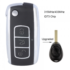 Upgraded Flip Remote Key 315/433MHz ID73 Chip for Land Rover Range Rover 2002-2005