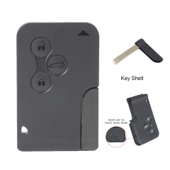Smart Remote Key Shell 3 Button for Renault Megane Scenic (No Need Ultrasound)
