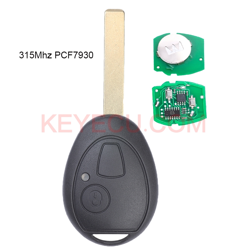 Aftermarket Remote Head Key 315MHZ PCF7931 for Mini Copper Land Rover 75 MG ZT 2002-2005