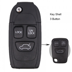 Folding Remote Key Shell for VOLVO C70 S40 S60 S70 S80 S90 V40 V70 V90 XC70 XC90