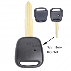 Remote Key Shell Side 1 Button for Toyota Right Blade No Logo
