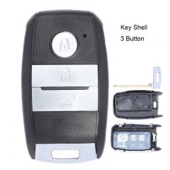 Smart Remote key Shell Case Fob 3 Button for Kia K3 K5 + Uncut Blade