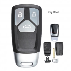 Silver Edge 3B Smart Remote Key Shell Case Fob for Audi TT A4 A5 Q7 SQ5 2017- up