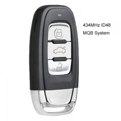 Smart Remote Key 3 Buttons Fob 434MHz ID48 for Audi (MQB) A1 A3 Q3L Q2L With Logo