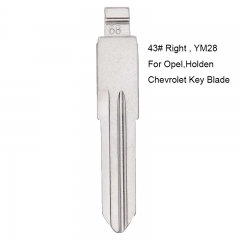 10PCs KEYDIY Universal Remotes Flip Blade 43# Right , YM28 for Opel,Holden,Chevrolet