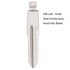 10PCS KEYDIY Universal Remotes Flip Blade 43# Left , HU46 for Opel, Chevrolet , Holden