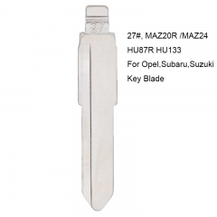 10PCS KEYDIY Universal Remotes Flip Blade 27#, MAZ20R /MAZ24 HU87R HU133 for Opel,Subaru,Suzuki