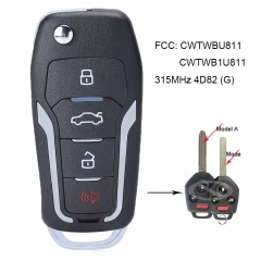 Upgraded Flip Remote Car Key Fob 315MHz 4D82 for Subaru Forester Impreza Legacy 2012-2017 FCC: CWTWBU811, CWTWB1U811