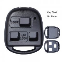 10PCS Replacement 3 Button Remote Head Key Shell for Lexus Without Blade DIY Repair Kit