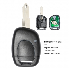 Remote Key 1 Button 433MHz PCF7946 Chip for Renault Twingo Clio Master Kango