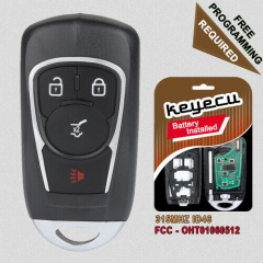 Updated Remote Key Fob 4 Button 315MHz ID46 for Chevrolet Buick GMC -OHT01060512