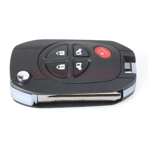 Modified Filp Remote Key Shell 5 Button for TOYOTA Highlander Sequoia Sienna Tacoma Tundra Avalon Solara FCCID: GQ43VT20T