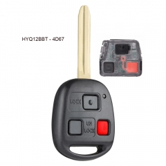 Replacement Remote Key for Toyota Land Cruiser, FJ Cruiser 08-09 HYQ12BBT - 4D67