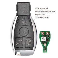 Xhorse MB FBS3 BGA Keyless-Go Smart Remote Key 3 Button 315MHz/433MHZ for Mercedes-Benz W204 W207 W212 W164 W166 W221