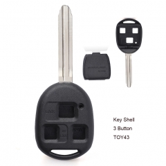10PCS High Quality Remote Key Shell 3 Button Replacement for Toyota TOY43