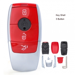 Red Smart Remote Key Shell 3 Button for Mercedes-Benz C200L E300L S320 GLC