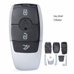 Black Smart Remote Key Shell 3 Button for Mercedes-Benz C200L E300L S320 GLC