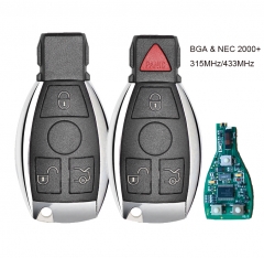 Barato AKDZ Smart Remote Key 3 botones / 4 botones 315MHz / 433MHz para Mercedes-Benz BAG &amp; NEC 2000+