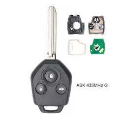 Remote key 433MHz ASK with "G" CHIP for Subaru Forester Impreza 2013-2015,XV 2012-2015
