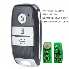 Keyless Go Smart Remote Car Key Fob 433MHz ID47 for KIA Sorento 2017 2018 P/N: 95440-C5600