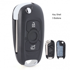 Flip Remote Key Shell 3 Button for Opel Vauxhall Astra K 2015-2017