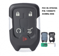 FCC ID: HYQ1EA P/N: 13508275 Smart Remote Car Key 5 Button Fob 433MHz ID46 for GMC Acadia 2017-2018