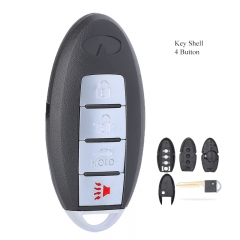 Smart Remote Key Shell Fob 4 Button for Infiniti FX50 FX35 Q40 Q60 Q70 G25 G35
